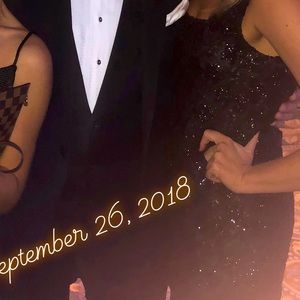 Sparkly black sequin dress